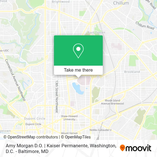 Amy Morgan D.O. | Kaiser Permanente map