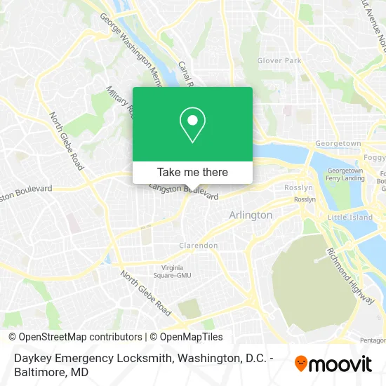 Daykey Emergency Locksmith map