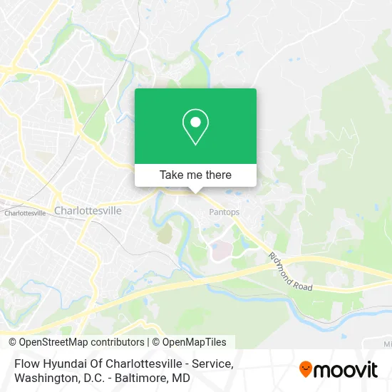Flow Hyundai Of Charlottesville - Service map