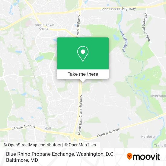 Blue Rhino Propane Exchange map