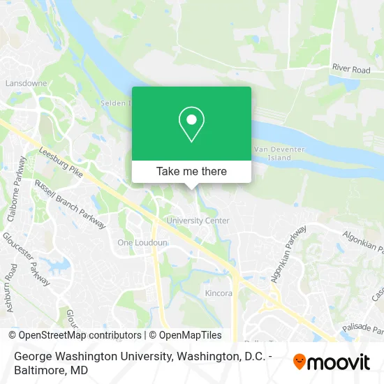 George Washington University map