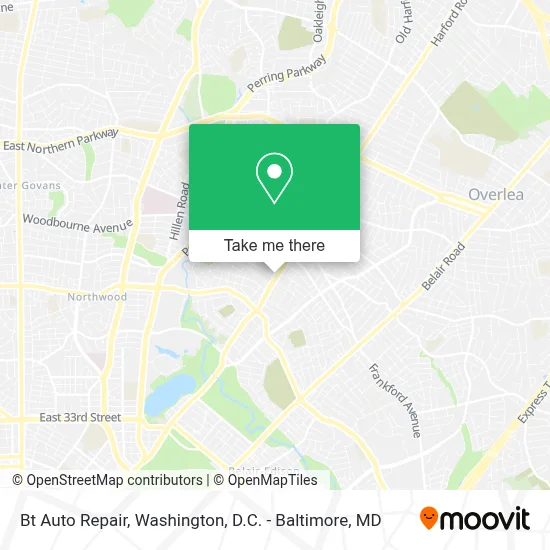 Bt Auto Repair map