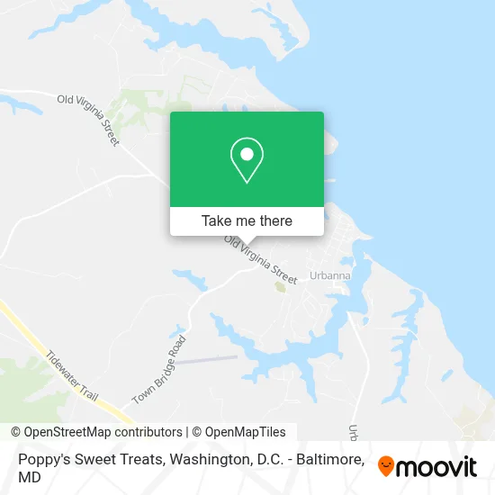 Poppy's Sweet Treats map