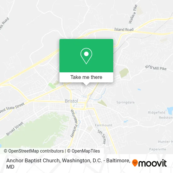 Anchor Baptist Church map