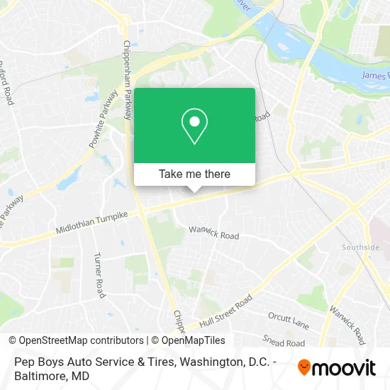 Pep Boys Auto Service & Tires map
