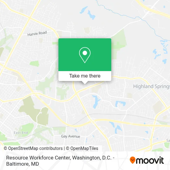 Resource Workforce Center map