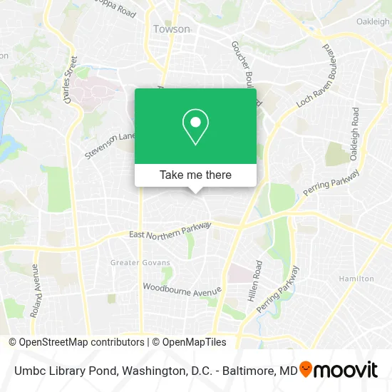 Umbc Library Pond map