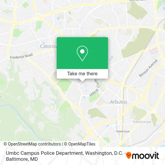 Umbc Campus Police Department map