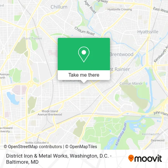 District Iron & Metal Works map