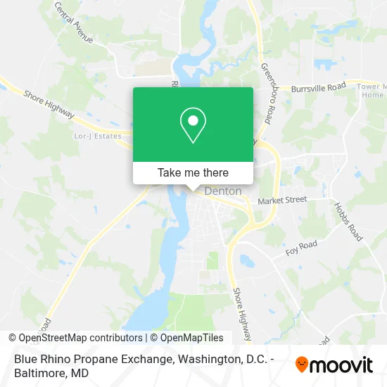 Blue Rhino Propane Exchange map