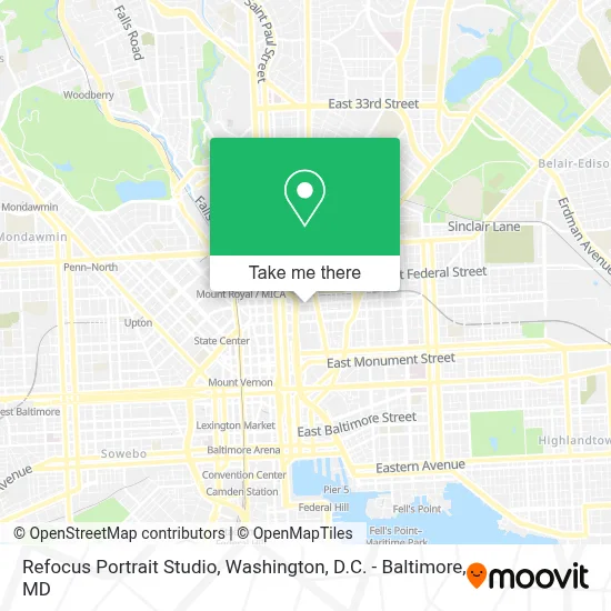 Refocus Portrait Studio map
