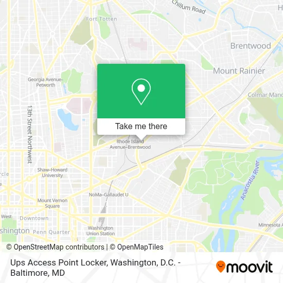 Ups Access Point Locker map