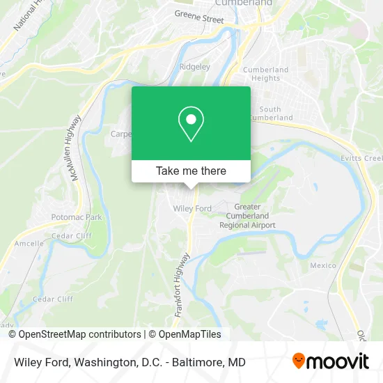 Wiley Ford map
