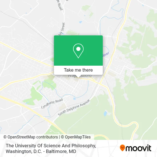 The University Of Science And Philosophy map