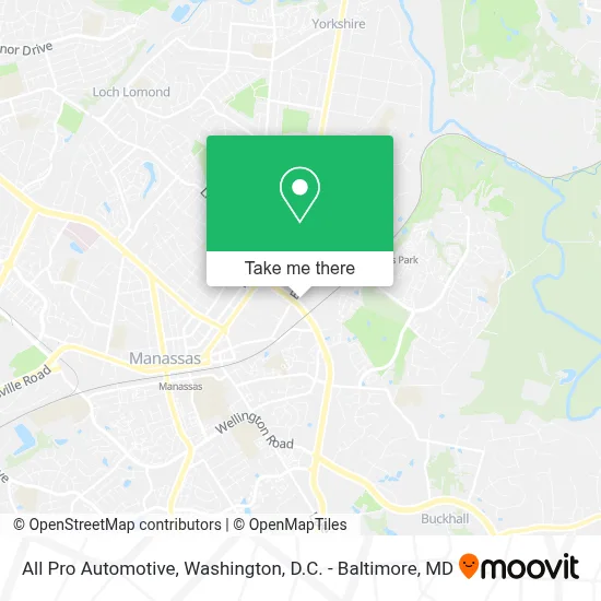 All Pro Automotive map