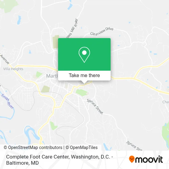 Complete Foot Care Center map