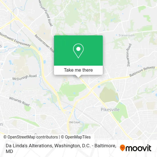 Da Linda's Alterations map