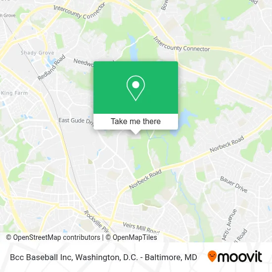 Bcc Baseball Inc map