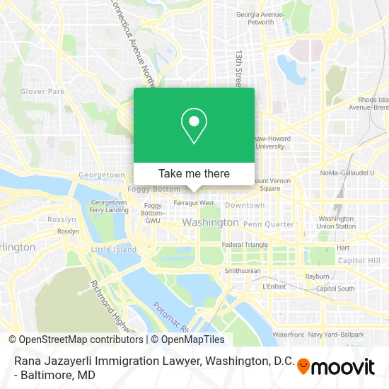 Rana Jazayerli Immigration Lawyer map