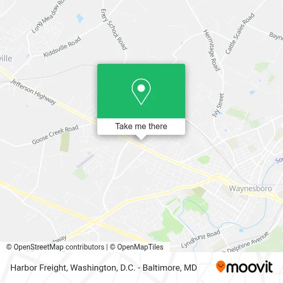 Harbor Freight map