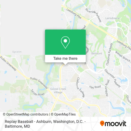 Replay Baseball - Ashburn map