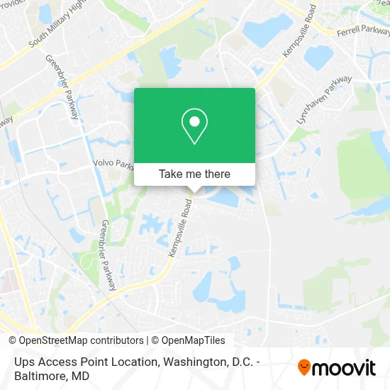 Ups Access Point Location map