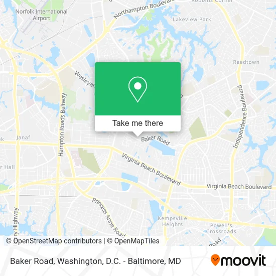 Baker Road map
