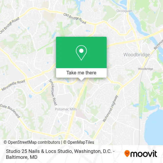 Studio 25 Nails & Locs Studio map