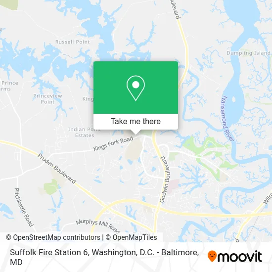 Suffolk Fire Station 6 map