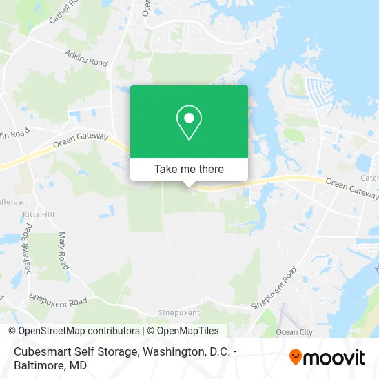 Cubesmart Self Storage map
