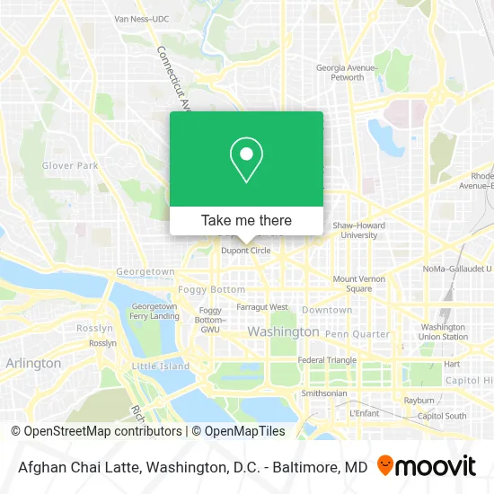 Afghan Chai Latte map