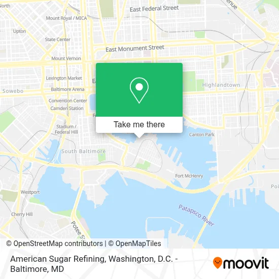 American Sugar Refining map