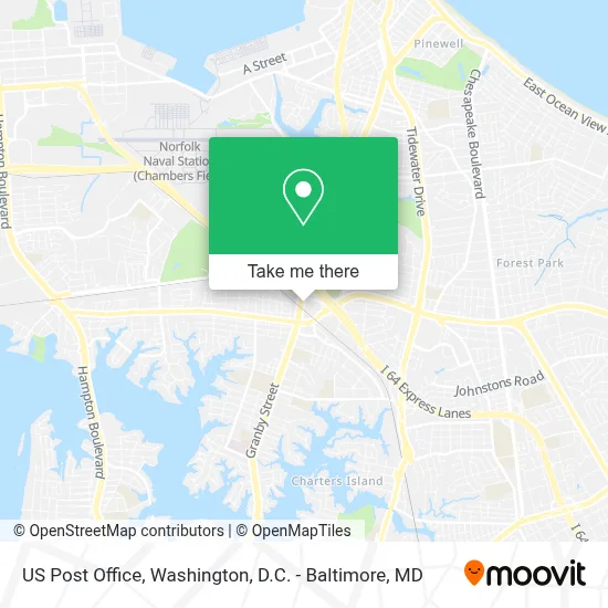 Us Post Office map