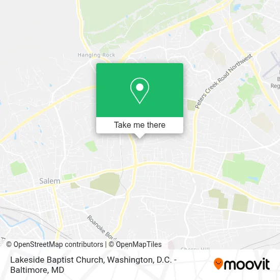Lakeside Baptist Church map