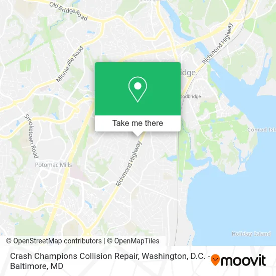 Crash Champions Collision Repair map