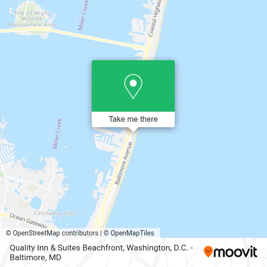 Quality Inn & Suites Beachfront map