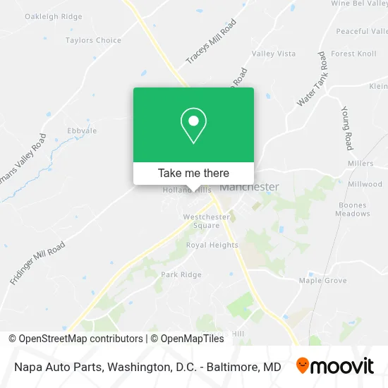 Napa Auto Parts map