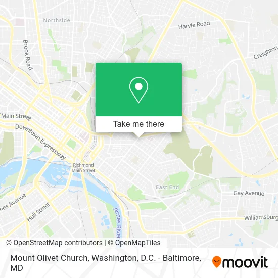 Mount Olivet Church map