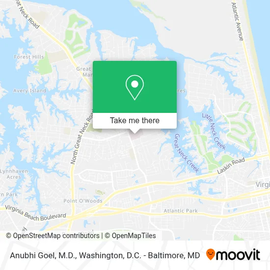 Anubhi Goel, M.D. map