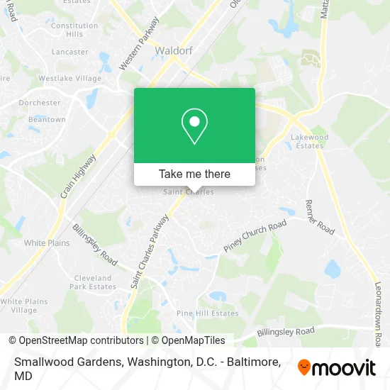 Smallwood Gardens map