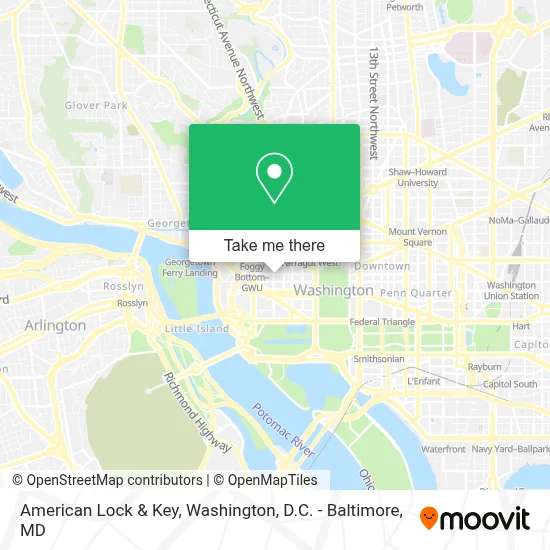 American Lock & Key map