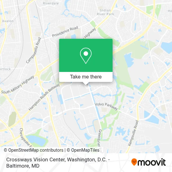 Crossways Vision Center map