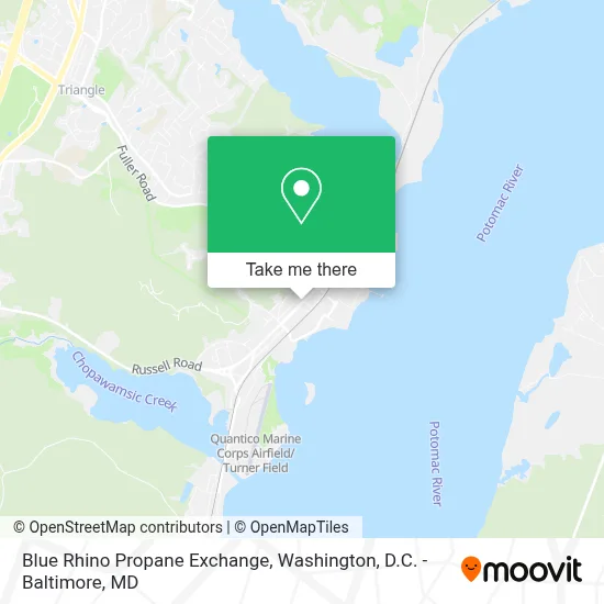 Blue Rhino Propane Exchange map