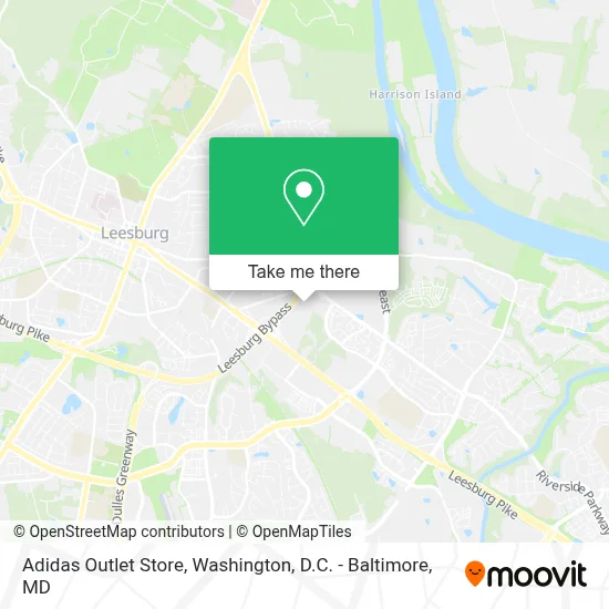 Adidas Outlet Store map