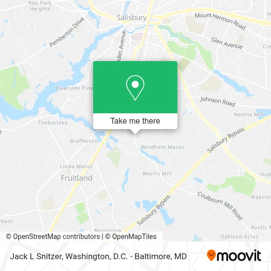 Jack L Snitzer map