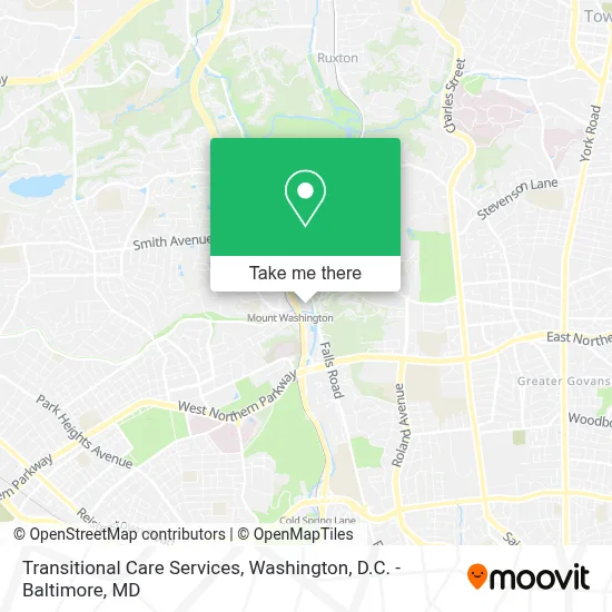 Transitional Care Services map