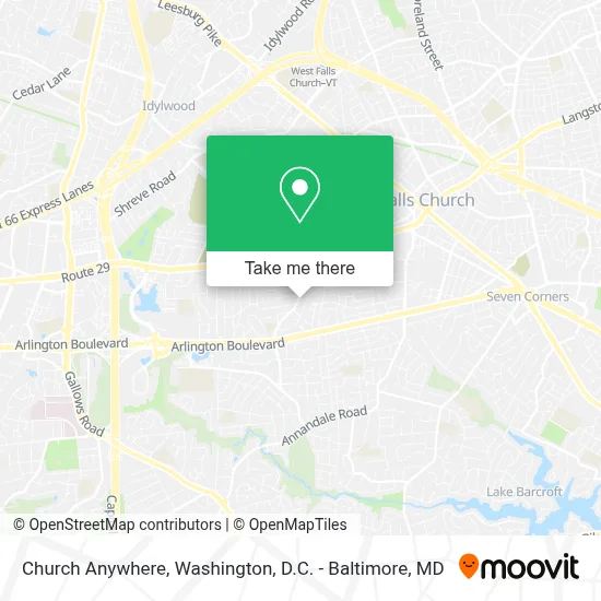 Church Anywhere map