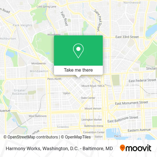 Harmony Works map