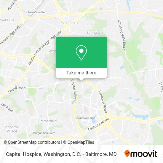 Capital Hospice map