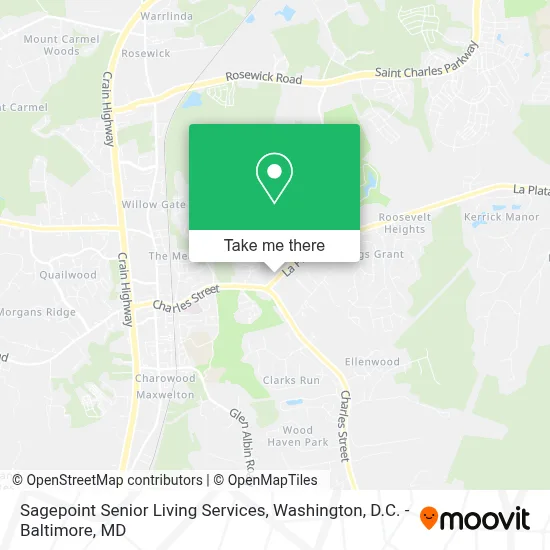 Sagepoint Senior Living Services map